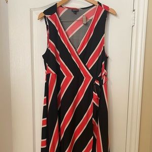 Torrid Striped Pink & Black Dress
